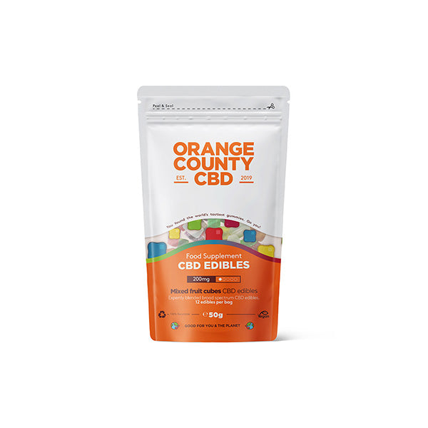 Orange County CBD 200mg Gummy Cubes - Grab Bag | Orange County | Hall of Vape |  | CBD Products