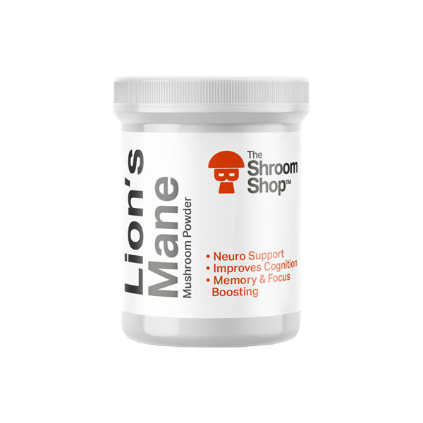 The Shroom Shop Lion's Mane Mushroom 90000mg Powder | The Shroom Shop | Hall of Vape |  | Nootropics & Supplements