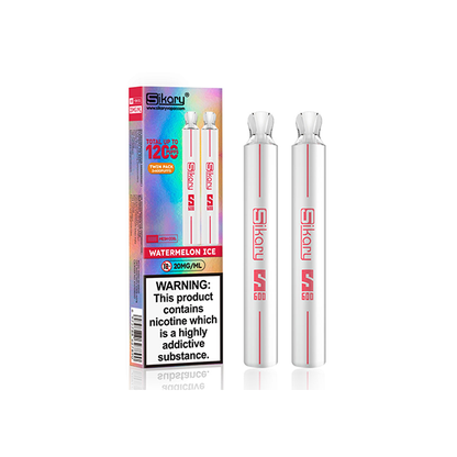 20mg Sikary S600 Twin Pack Disposable Vapes 1200 Puffs