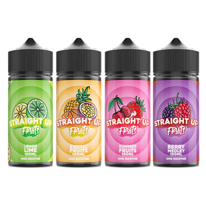 Straight Up Fruits 100ml Shortfill 0mg (70VG/30PG)