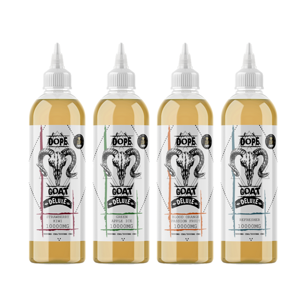 Dope Goat Deluxe 10,000 CBD + CBG E-liquid 250ml (30VG/70PG)