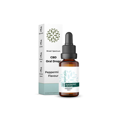 Bnatural 300mg Broad Spectrum CBD Peppermint Oral Drops - 10ml | Bnatural | Hall of Vape |  | CBD Products