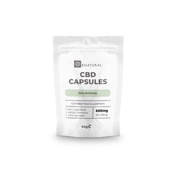 Bnatural 600mg CBD Vegan Capsules - 60 Caps | Bnatural | Hall of Vape |  | CBD Products