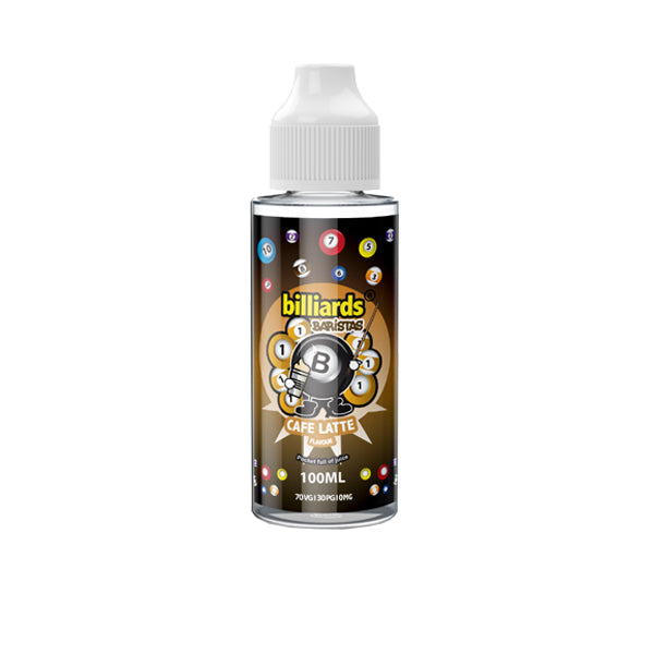 EXPIRED :: Billiards Baristas Range 100ml Shortfill 0mg (70VG/30PG) | Billiards | Hall of Vape |  | Vaping Products