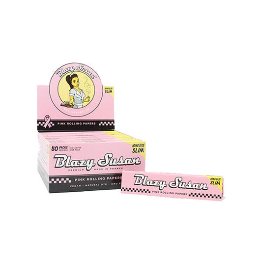 50 Blazy Susan Pink King Size Rolling Papers | Blazy Susan | Hall of Vape |  | Smoking Products