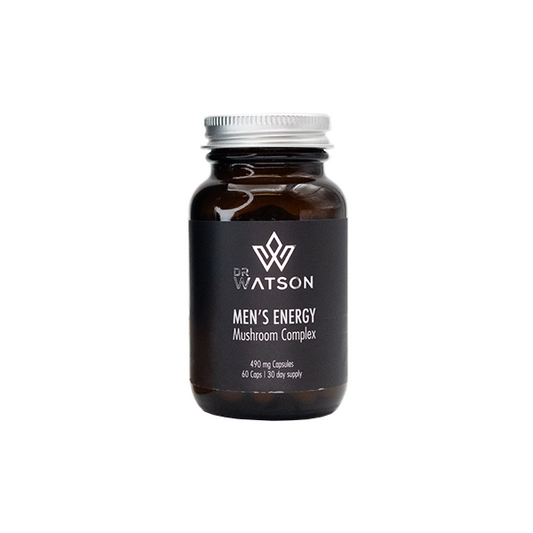 Dr Watson Men's Energy Mushroom Vegan Capsules - 60 Pieces | Dr Watson | Hall of Vape |  | Nootropics & Supplements