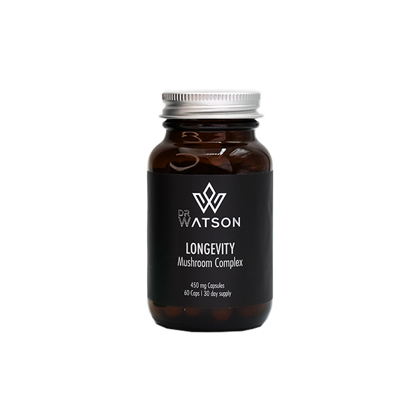 Dr Watson Longevity Mushroom Complex Vegan Capsules 60 Pieces | Dr Watson | Hall of Vape |  | Nootropics & Supplements