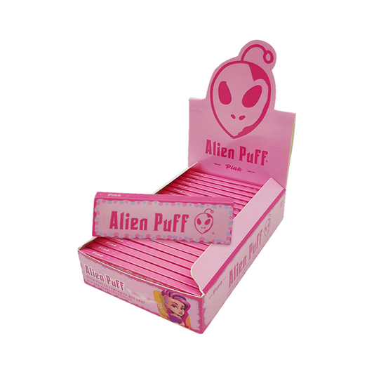 50 Alien Puff 1 1/4 Size Pink Rolling Papers ( HP2102AP ) | Alien Puff | Hall of Vape |  | Smoking Products