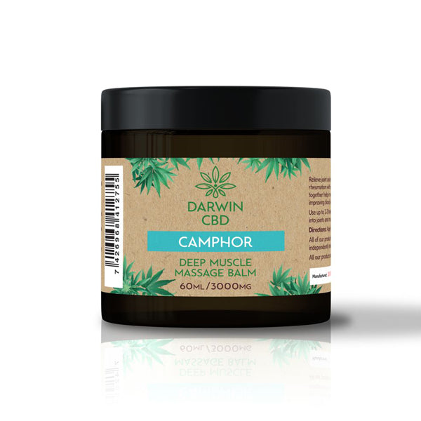 Darwin CBD 3000mg CBD Camphor Massage Balm - 60ml | Darwin | Hall of Vape |  | CBD Products