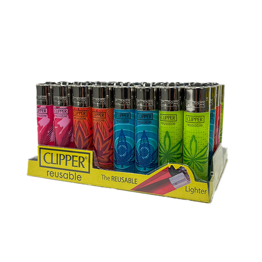 40 Clipper Classic Large Flint Power Leafs 2 - CL3C1126UKH | Clipper | Hall of Vape |  | Smoking Products