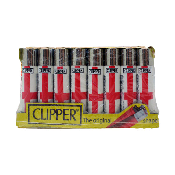 40 Clipper CP11RH Classic Flint England Flag Lighters - CL5C048UKH | Clipper | Hall of Vape |  | Smoking Products