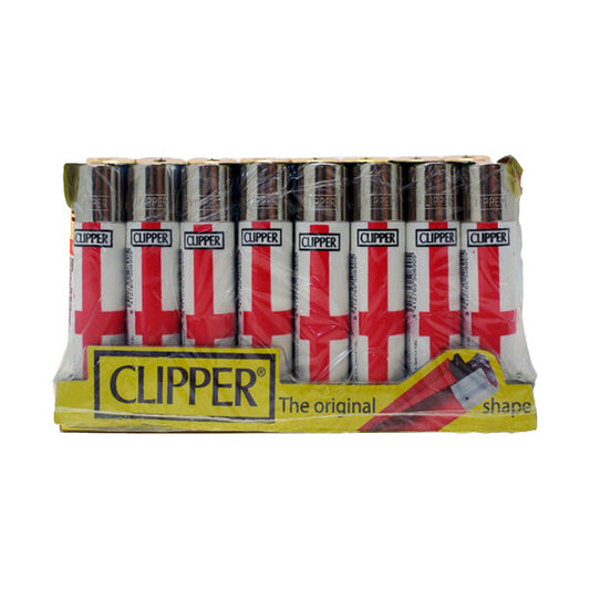 40 Clipper CP11RH Classic Flint England Flag Lighters - CL5C048UKH | Clipper | Hall of Vape |  | Smoking Products