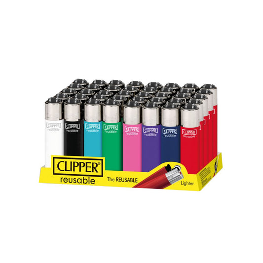 40 Clipper CP22 Classic Micro Flint Solid Branded Lighters - CP1C115UKH | Clipper | Hall of Vape |  | Smoking Products