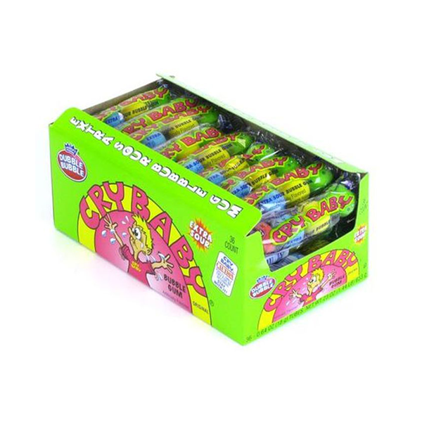 USA Cry Baby Bubble Gum 36 Pack - 653g | Dubble Bubble | Hall of Vape |  | American Confectionary