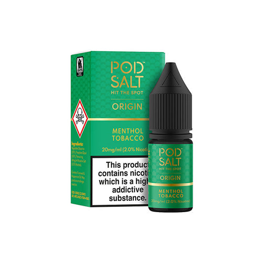 20mg Pod Salt Origins 10ml Nic Salt (50VG/50PG) | Pod Salt | Hall of Vape |  | Vaping Products