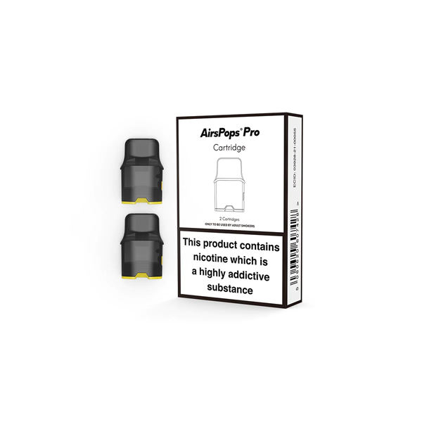 AirsPops By AIRSCREAM Replacement Pro Pod Cartridges 2PCS 2ml (No Coils Included) | Airscream | Hall of Vape |  | Vaping Products