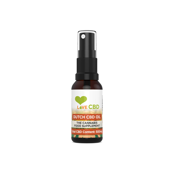 Love CBD 500mg Dutch CBD Oil Spray - 20ml | Love CBD | Hall of Vape |  | CBD Products