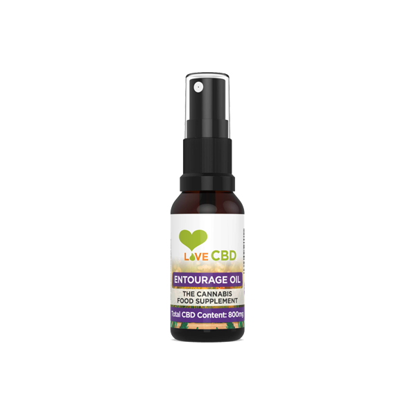 Love CBD 800mg Entourage CBD Oil Spray - 20ml | Love CBD | Hall of Vape |  | CBD Products