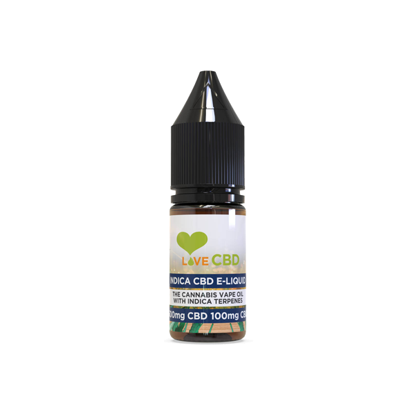 Love CBD 600mg Indica CBD + CBG E-liquid 10ml (65PG/35VG) | Love CBD | Hall of Vape |  | CBD Products