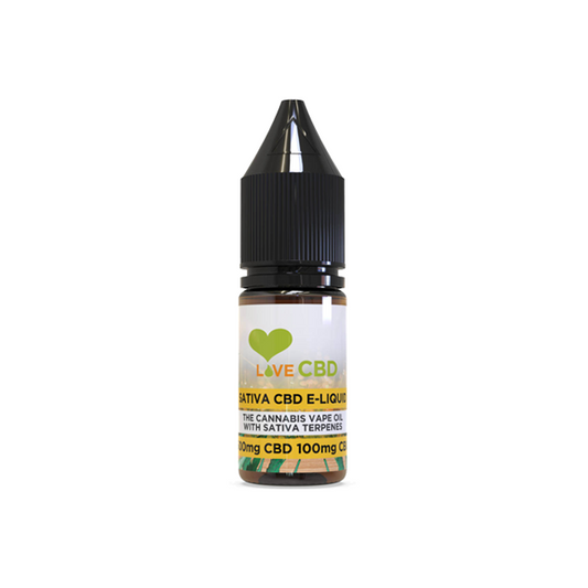 Love CBD 600mg Sativa CBD + CBG E-liquid 10ml (65PG/35VG) | Love CBD | Hall of Vape |  | CBD Products