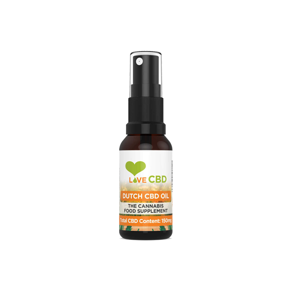 Love CBD 150mg Dutch CBD Oil Spray - 20ml | Love CBD | Hall of Vape |  | CBD Products