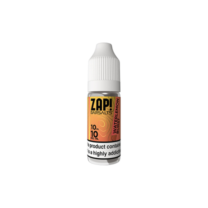 10mg ZAP! Bar Salts Nic Salt 10ml (50VG/50PG) | Zap! Juice | Hall of Vape |  | Vaping Products