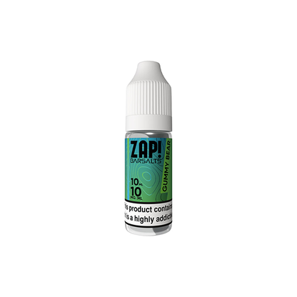 10mg ZAP! Bar Salts Nic Salt 10ml (50VG/50PG) | Zap! Juice | Hall of Vape |  | Vaping Products