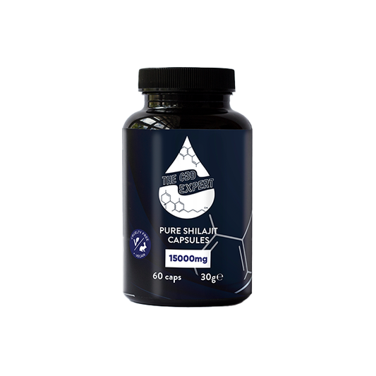 The CBD Expert 15000mg Shilajit Capsules - 60Caps | The CBD Expert | Hall of Vape |  | Nootropics & Supplements