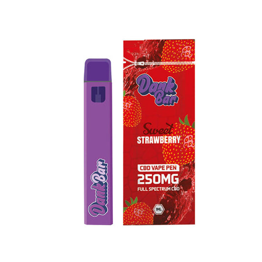 Dank Bar 250mg Full Spectrum CBD Vape Disposable by Purple Dank - 12 flavours (BUY 1 GET 1 FREE) | Purple Dank | Hall of Vape |  | CBD Products