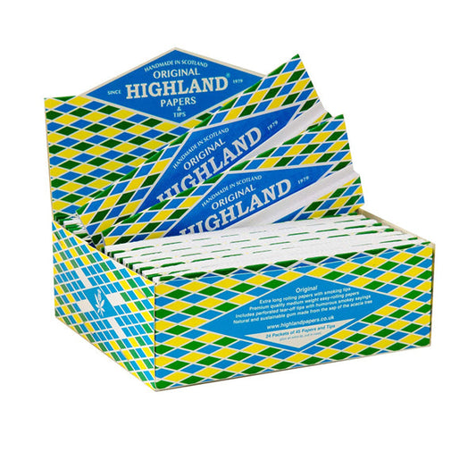 24 Highland Double Decadence King Size Rolling Papers & Tips | Highland | Hall of Vape |  | Smoking Products