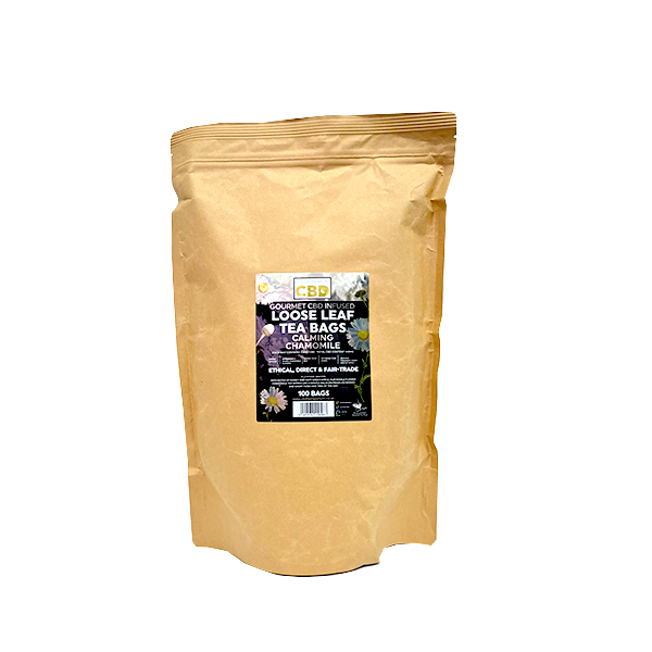 Equilibrium CBD 340mg Tea Chamomile Catering Pack - 100 Biodegradable Pyramid Tea Bags | Equilibrium CBD | Hall of Vape |  | CBD Products