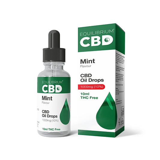 1000mg Equilibrium CBD Oil 10ml - Mint Flavour | Equilibrium CBD | Hall of Vape |  | CBD Products