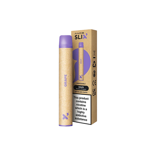 20mg ANDS Slix Recyclable Disposable Vape Device 600 Puffs | ANDS | Hall of Vape |  | Vaping Products