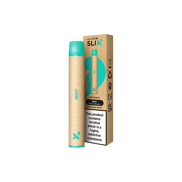 20mg ANDS Slix Recyclable Disposable Vape Device 600 Puffs | ANDS | Hall of Vape |  | Vaping Products