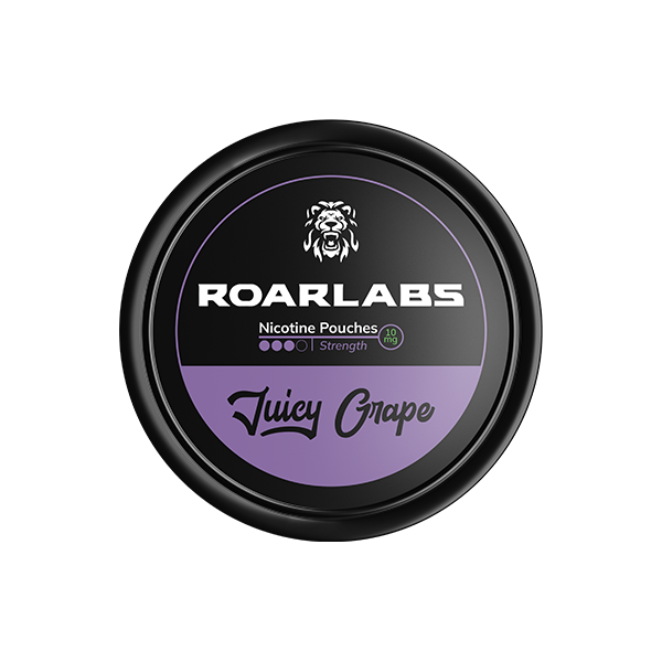 10mg Roar Labs Juicy Grape Nicotine Pouch - 20 Pouches | Roar | Hall of Vape |  | Smoking Products