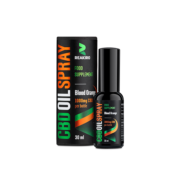 Reakiro 1000mg CBD Blood Orange Flavour Spray 30ml (BUY 1 GET 1 FREE) | Reakiro | Hall of Vape |  | CBD Products