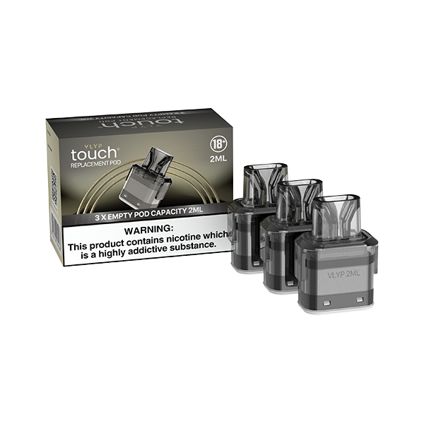 VLYP touch Empty Replacement Pods Pack Of 3 - 2ml | VLYP | Hall of Vape |  | Vaping Products