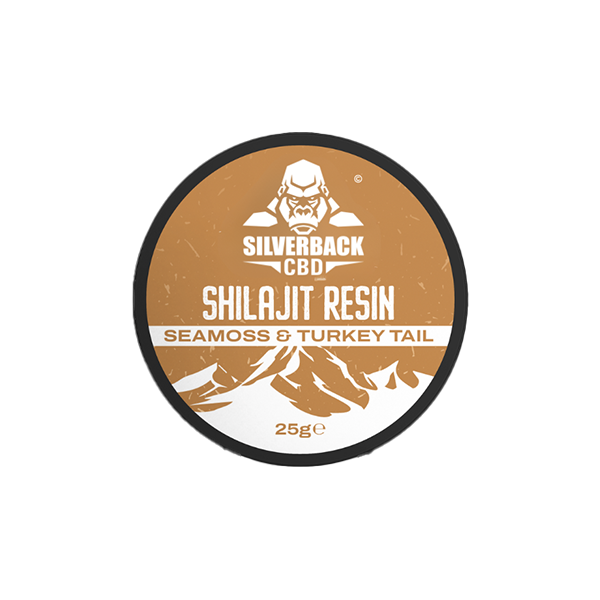 Silverback CBD Seamoss & Turkey Tail Infused Shilajit Resin 25g | Silverback CBD | Hall of Vape |  | Nootropics & Supplements