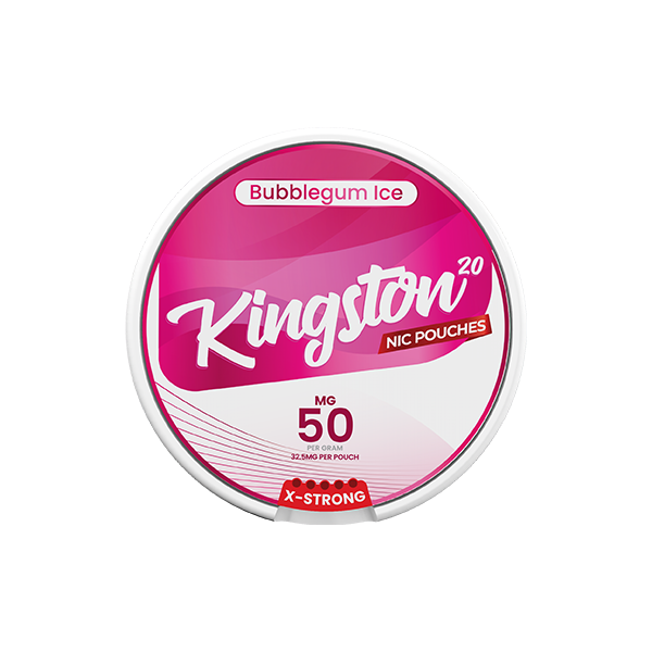 50mg Kingston Nicotine Pouches - 20 Pouches | Kingston | Hall of Vape |  | Smoking Products