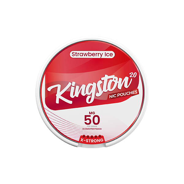 50mg Kingston Nicotine Pouches - 20 Pouches | Kingston | Hall of Vape |  | Smoking Products