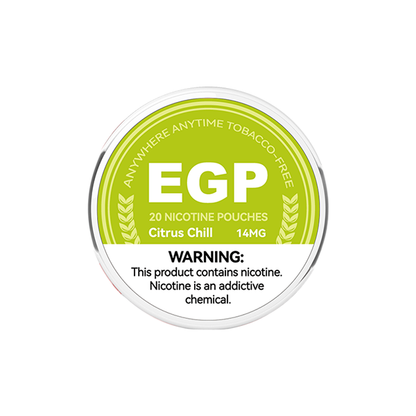 14mg EGP Nicotine Pouches - 20 Pouches | EGP | Hall of Vape |  | Smoking Products