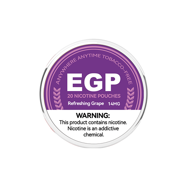 14mg EGP Nicotine Pouches - 20 Pouches | EGP | Hall of Vape |  | Smoking Products