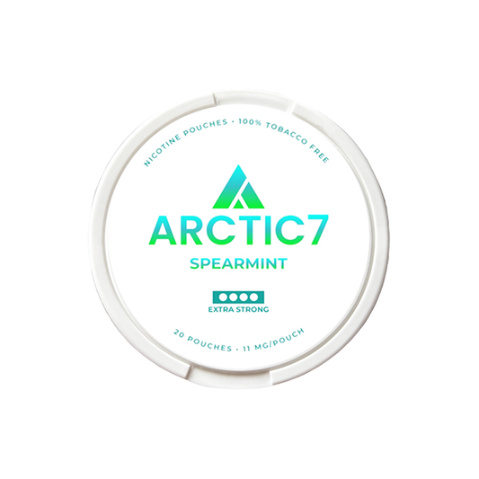 11mg Arctic7 Spearmint Slim Nicotine Pouches - 20 Pouches | Artic7 | Hall of Vape |  | Smoking Products