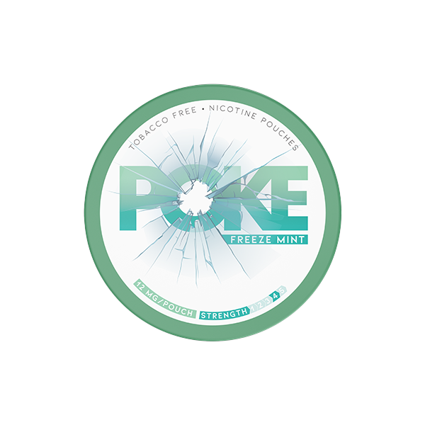 12mg Poke Freeze Mint Nicotine Pouches - 20 Pouches | Poke | Hall of Vape |  | Smoking Products