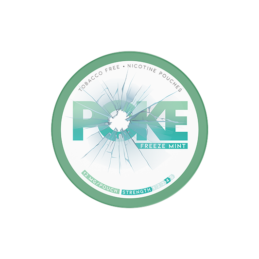 12mg Poke Freeze Mint Nicotine Pouches - 20 Pouches | Poke | Hall of Vape |  | Smoking Products