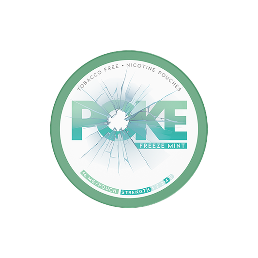 16mg Poke Freeze Mint Nicotine Pouches - 20 Pouches | Poke | Hall of Vape |  | Smoking Products