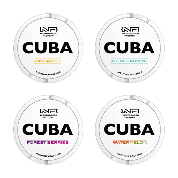 16mg CUBA White Nicotine Pouches - 25 Pouches | CUBA | Hall of Vape |  | Smoking Products