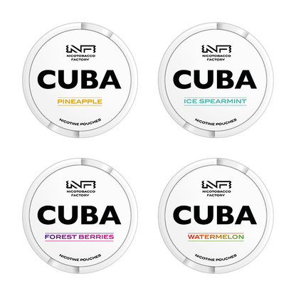 16mg CUBA White Nicotine Pouches - 25 Pouches | CUBA | Hall of Vape |  | Smoking Products