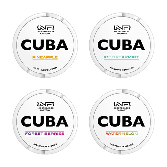 16mg CUBA White Nicotine Pouches - 25 Pouches | CUBA | Hall of Vape |  | Smoking Products