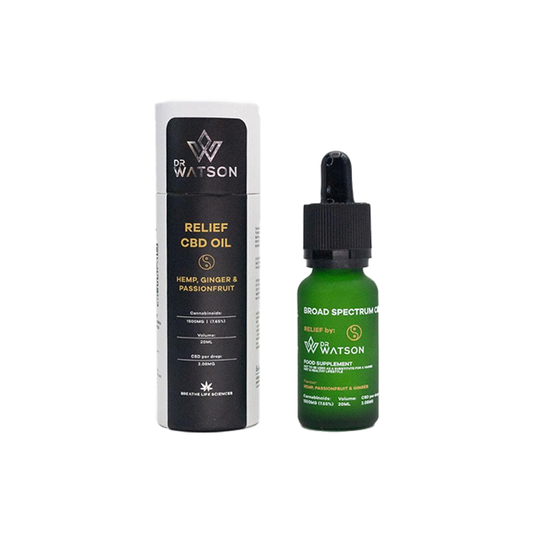 Dr Watson 1500mg Broad-Spectrum Relief CBD Oil 20ml | Dr Watson | Hall of Vape |  | CBD Products